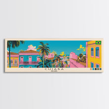 Load image into Gallery viewer, Cuiaba, Brazil Panoramic Canvas Print, Cuiaba, Brazil Painting, Brazil Art, Cuiaba Travel Poster, Travel Art, Vacation Gift
