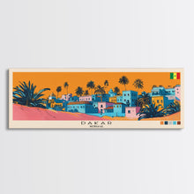 Carregar imagem no visualizador da galeria, Dakar, Senegal Panoramic Canvas Print, Dakar, Senegal Painting, Senegal Art, Dakar Travel Poster, Travel Art, Vacation Gift
