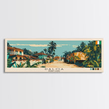 Load image into Gallery viewer, Daloa, Ivory Coast Panoramic Canvas Print, Daloa, Ivory Coast Painting, Ivory Coast Art, Daloa Travel Poster, Travel Art, Living Room Painting
