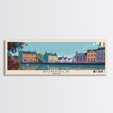 Load image into Gallery viewer, Dundalk, Ireland Panoramic Canvas Print, Dundalk, Ireland Painting, Ireland Art, Dundalk Travel Poster, Travel Art, Guest Room Painting
