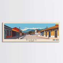 Load image into Gallery viewer, Duran, Ecuador Panoramic Canvas Print, Duran, Ecuador Painting, Ecuador Art, Duran Travel Poster, Travel Art, Living Room Painting
