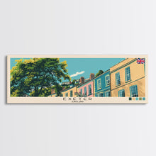 Carregar imagem no visualizador da galeria, Exeter, England Panoramic Canvas Print, Exeter, England Painting, England Art, Exeter Travel Poster, Travel Art, Vacation Gift
