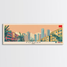 Load image into Gallery viewer, Foshan, China Panoramic Canvas Print, Foshan, China Painting, China Art, Foshan Travel Poster, Travel Art, Vacation Gift
