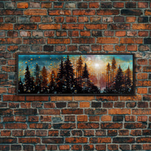 Carregar imagem no visualizador da galeria, Abstract Painting Of A Forest Fire, Canvas Print, Framed Canvas Art, Living Room Decor, Above Sofa Painting, Centerpiece Art
