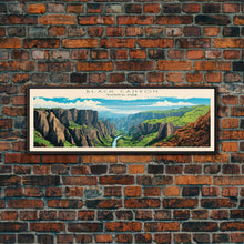 Load image into Gallery viewer, Black Canyon Of The Gunnison National Park, Panoramic Colorado Travel Art, National Park Print, Minimalist Travel Art, Midcentury Modern
