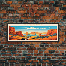 Carregar imagem no visualizador da galeria, Canyonlands National Park, Panoramic Utah Travel Art, National Park Print, Minimalist Travel Art, Midcentury Modern Style Landscape
