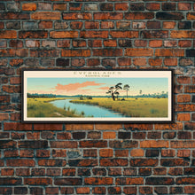 Carregar imagem no visualizador da galeria, Everglades National Park, Panoramic Florida Travel Art, National Park Print, Minimalist Travel Art, Midcentury Modern Style Landscape

