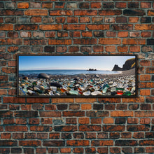 Carregar imagem no visualizador da galeria, Panoramic of Glass Beach California, Extra Large Wall Art, Panoramic Wall Art, Panoramic Landscape Print, Landscape Photography

