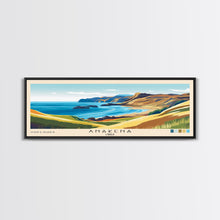 Carregar imagem no visualizador da galeria, Anakena, Chile Panoramic Print, Vacation Gift, Chile Wall Art, Beach Painting, Beach Decor, Beach Or Lakehouse Art
