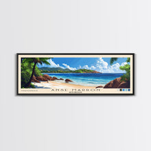Carregar imagem no visualizador da galeria, Anse Marron, Seychelles Panoramic Print, Vacation Gift, Seychelles Wall Art, Beach Painting, Beach Decor, Large Wall Art, Wood Frame Art
