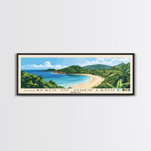 Carregar imagem no visualizador da galeria, Beach of Oued Laou, Morocco Panoramic Print, Vacation Gift, Morocco Wall Art, Beach Painting, Beach Decor, Beach Or Lakehouse Art
