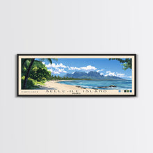 Cargar imagen en el visor de la galería, Belle-Ile Island, France Panoramic Print, Vacation Gift, France Wall Art, Vacation Wall Art, Vacatation Memories, Beach Decor, Beach Or Lakehouse Art
