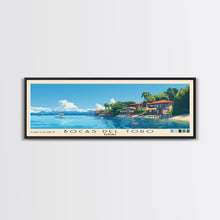 Load image into Gallery viewer, Bocas del Toro , Panamá Panoramic Beach Print, Vacation Gift, Panamá Wall Art, Beach Painting, Beach Decor, Beach Painting
