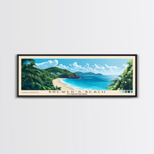 Carregar imagem no visualizador da galeria, Brewer’s Beach, US Virgin islands Panoramic Print, Vacation Gift, US Virgin islands Wall Art, Beach Painting, Beach Decor, Beach Or Lakehouse Art
