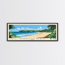 Carregar imagem no visualizador da galeria, Burwood Beach, Jamaica Panoramic Beach Print, Vacation Gift, Jamaica Wall Art, Beach Painting, Beach Decor, Beach Painting
