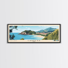 Carregar imagem no visualizador da galeria, Cabrera, Spain Panoramic Beach Print, Vacation Gift, Spain Wall Art, Beach Painting, Beach Decor, Beach Painting
