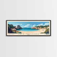 Carregar imagem no visualizador da galeria, Cala Pregonda, Spain Panoramic Print, Vacation Gift, Spain Wall Art, Beach Painting, Beach Decor, Beach Or Lakehouse Art
