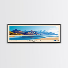 Cargar imagen en el visor de la galería, Cavancha, Chile Panoramic Print, Vacation Gift, Chile Wall Art, Beach Painting, Beach Decor, Large Wall Art, Wood Frame Art
