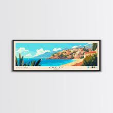 Load image into Gallery viewer, Crete, Greece Panoramic Print, Vacation Gift, Greece Wall Art, Vacation Wall Art, Vacatation Memories, Beach Decor, Beach Or Lakehouse Art
