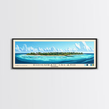 Load image into Gallery viewer, Dhigurah Island, Maldives Panoramic Beach Print, Vacation Gift, Maldives Wall Art, Beach Painting, Beach Decor, Beach Painting
