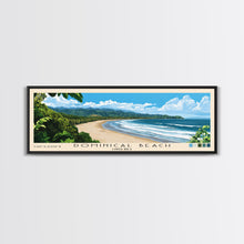 Load image into Gallery viewer, Dominical Beach, Costa Rica Panoramic Print, Vacation Gift, Costa Rica Wall Art, Beach Painting, Beach Decor, Beach Or Lakehouse Art
