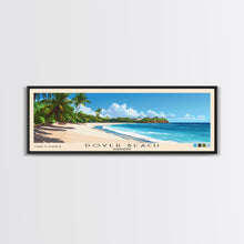Load image into Gallery viewer, Dover Beach, Barbados Panoramic Print, Vacation Gift, Barbados Wall Art, Beach Painting, Beach Decor, Large Wall Art, Wood Frame Art
