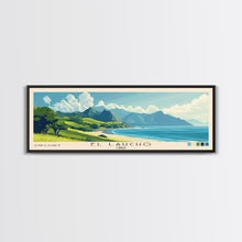 Load image into Gallery viewer, El Laucho, Chile Panoramic Beach Print, Vacation Gift, Chile Wall Art, Beach Painting, Beach Decor, Beach Painting
