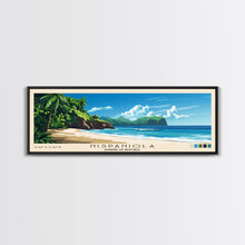 Cargar imagen en el visor de la galería, Hispaniola, Dominican Republic Panoramic Print, Vacation Gift, Dominican Republic Wall Art, Beach Painting, Beach Decor, Beach Or Lakehouse Art
