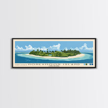 Load image into Gallery viewer, Honeymoon Island, Cook Islands Panoramic Print, Vacation Gift, Cook Islands Wall Art, Vacation Wall Art, Vacatation Memories, Beach Decor, Beach Or Lakehouse Art
