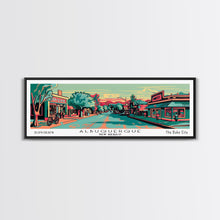 Carregar imagem no visualizador da galeria, Albuquerque New Mexico Panoramic Travel Poster Canvas Print
