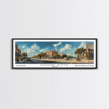 Carregar imagem no visualizador da galeria, Round Rock Texas Panoramic Print, Elegant Framed Canvas Print, Travel Poster Art, Living Room Decor, Home Wall Art
