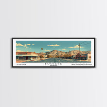Carregar imagem no visualizador da galeria, Buckeye Arizona Panoramic Painting, Mid Century Modern Framed Canvas Print, Retro Pop Art Travel Poster, Office Wall Art Decor, City Print
