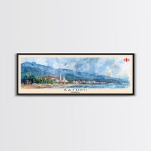 Load image into Gallery viewer, Batumi Georgia Wall Art, Panoramic Travel Poster, Panoramic Framed Canvas Print, City Wall Art, Wall Hanging Home Decor, Travel Art
