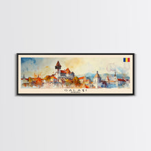 Cargar imagen en el visor de la galería, Galati Romania Travel Art, City Art, Framed Canvas Print or Metal Wall Art, Europe Travel Poster, Panoramic Wall Art, Extra Wide Wall Art
