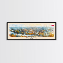 Carregar imagem no visualizador da galeria, Gliwice Poland Panoramic Travel Poster, Framed Canvas Print or Metal Wall Art, Travel Art, Home Decor, Panoramic Painting, Midcentury Art
