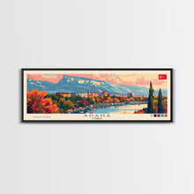 Carregar imagem no visualizador da galeria, Adana Turkey  Travel Art, City Art, Framed Canvas Print or Metal Wall Art, Europe Travel Poster, Panoramic Wall Art, Extra Wide Wall Art
