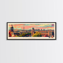 Cargar imagen en el visor de la galería, Birmingham United Kingdom Travel Print Wall Art, Panoramic City Art, Travel Art, Wall Decor, Vacation Gift, Framed Canvas Print Or Metal Art
