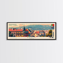 Load image into Gallery viewer, Braga Portugal Travel Art, City Art, Framed Canvas Print or Metal Wall Art, Europe Travel Poster, Panoramic Wall Art, Extra Wide Wall Art
