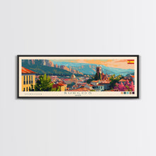 Carregar imagem no visualizador da galeria, Burgos Spain Wall Art, Panoramic Travel Poster, Panoramic Framed Canvas Print, City Wall Art, Wall Hanging Home Decor, Travel Art

