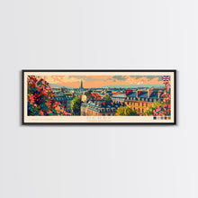 Load image into Gallery viewer, Derby United Kingdom Travel Print Wall Art, Panoramic City Art, Travel Art, Wall Decor, Vacation Gift, Framed Canvas Print Or Metal Art
