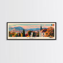 Cargar imagen en el visor de la galería, Galati Romania Travel Art, City Art, Framed Canvas Print or Metal Wall Art, Europe Travel Poster, Panoramic Wall Art, Extra Wide Wall Art
