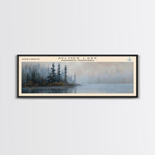 Carregar imagem no visualizador da galeria, Aylmer Lake Panoramic Framed Canvas Print, Lake House Decor, Rustic Art, Travel Poster, Scenic View, Home Decoration
