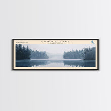 Carregar imagem no visualizador da galeria, Candle Lake Framed Canvas Print, Panoramic Lake House Decor, Wall Art, Travel Poster, Rustic Lake Painting, Home Decor
