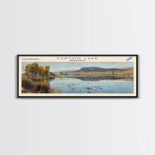 Carregar imagem no visualizador da galeria, Fenton Lake New Mexico Framed Canvas Print, Lake House Decor, Panoramic Wall Art, Travel Poster, Scenic Lake Painting, Nature Art
