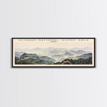 Carregar imagem no visualizador da galeria, Alishan National Scenic Area Travel Poster Print, Framed Canvas Print, Taiwan Travel Art, Wood Framed Art, Wall Hanging, Home Decor
