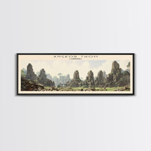 Carregar imagem no visualizador da galeria, Angkor Thom Framed Canvas Print Travel Poster | Wall Art | Home Decor | Gift For Travel Lover | Wall Hanging | Original Art
