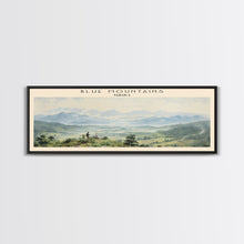 Load image into Gallery viewer, Blue Mountains Travel Print Wall Art, Travel Poster Print, Retro Style COUNTRY Home Decor, Wall Hanging, Travel Gift Idea, Unique Metal Art
