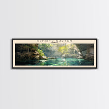 Cargar imagen en el visor de la galería, Cenote Suytun Travel Poster Print, Framed Canvas Wall Art, Metal Wall Art, COUNTRY art, Gift For Him, Travel Wall Art, Travel Lover Gift
