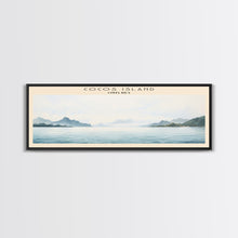 Cargar imagen en el visor de la galería, Cocos Island COUNTRY | Framed Travel Poster Canvas Print | Trendy Wall Art | Watercolor Painting | Living Room Art | Unique Art
