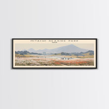 Cargar imagen en el visor de la galería, Hitachi Seaside Park COUNTRY | Framed Travel Poster Canvas Print | Trendy Wall Art | Watercolor Painting | Living Room Art | Unique Art
